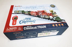 Hot Bee Steam Freight Christmas Battery Powered Remote Control Train Set - Picture 1 of 5