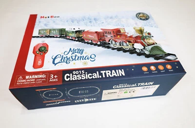 Hot Bee Steam Freight Christmas Battery Powered Remote Control Train Set - Image 1 of 4