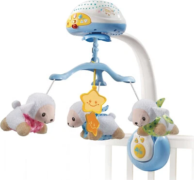 VTech Baby Schäfchen-Mobile – Buntes Mobile mit Plüsch-Schäfchen, Lichtprojektor - Bild 1 von 2