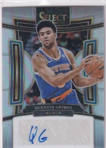 2023-24 Panini Select NBA No. SS-GME Quentin Grimes Rookie Auto Silver 208/249 - Bild 1 von 2