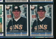Lot (2) 2004 MultiAd #34 Keith Anderson Hagerstown Suns (CF25) SWSW6
