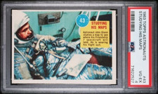 1963 Topps Astronauts #43 JOHN GLENN Studying His Maps 3-D PSA 4 NEWLY-GRADED!