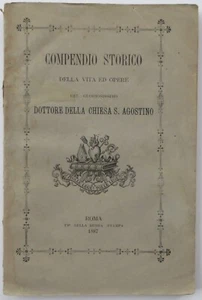 1887 S. AGOSTINO DOTTORE DELLA CHIESA LUIGI LUPIDI SANTI BEATI AGIOGRAFICA - Foto 1 di 2