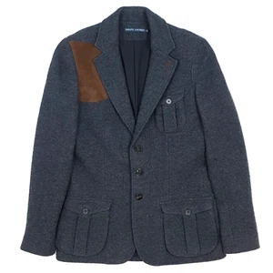 Chaqueta Ralph Lauren Hacking Etiqueta 8 Reino Unido 10 Tiro Lana Pura Caza Utilidad Gris - Imagen 1 de 20