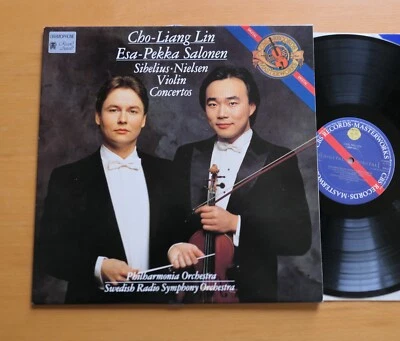 M 44548 Cho-Liang Lin Sibelius Nielsen Violin Concertos NEAR MINT CBS Holland LP - Image 1 of 4
