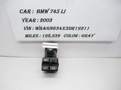 2002 - 2005 宝马 745Li 后左主窗开关 6919880 原始设备制造商 — 第 1/4 张图片
