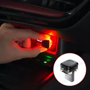 1Pc Mini USB Car LED Interior Lighting Atmosphere Light Decoration Night Lamp - Picture 1 of 12