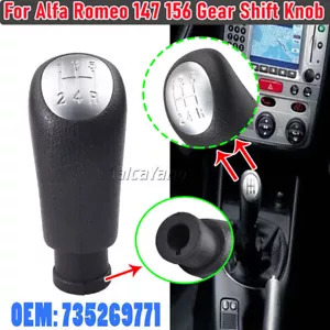 Manija de palanca de cambios manual de 5 velocidades para Alfa Romeo 147/156 2000-2010 - Imagen 1 de 18