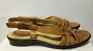 Softspots Leather Woven Sandals Womens Size 8.5M. Excellent Pre-owned condition - Picture 1 of 6