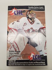 CHL Canadian Hockey League 2006/07 Information/Record Book - JUSTIN POGGE