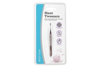 PROFESSIONAL TWEEZER SLANT 9CM BEAUTY SLANTED TIP OR STRAIGHT TIP - image 1 of 2