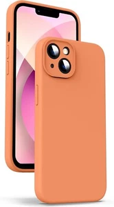 Flyzoo Orange Case for iPhone 13 Mini 5.4" Liquid Silicone Anti-Fingerprint NEW - Picture 1 of 7