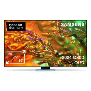 Samsung GQ85Q80DATXZG 214cm 85 Zoll 4K UHD QLED Fernseher Smart TV 100 Hz HDR - Bild 1 von 7