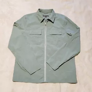 Chaqueta cortavientos Michael Kors para hombre talla M bolsillos con cremallera completa puños ajustables nueva sin etiquetas - Imagen 1 de 15