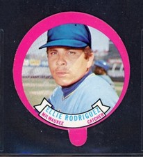1973 TOPPS CANDY LIDS  ELLIE RODRIGUEZ  MILWAUKEE BREWERS  25930
