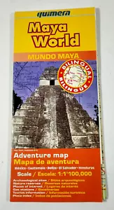 2002 Quimera Maya World Bilingual (English/Spanish) Adventure Map Munda Maya - Picture 1 of 5