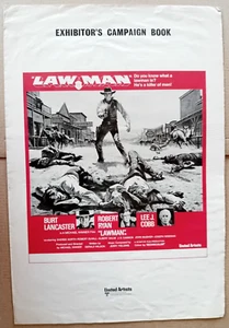ORIGINAL 6 PAGE PRESS BROCHURE LAW MAN Burt Lancaster - Picture 1 of 5