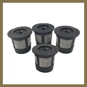 4 Keurig 1.0 Reusable Refillable Single Coffee Replacement Mesh Filter Pod K-Cup - Picture 1 of 6