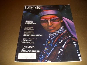 Vintage LOOK Magazine, October 20, 1970, INDIAN FASHIONS, REINCARNATION! - Picture 1 of 2
