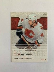 2003-04 SP Authentic #107 Matthew Lombardi RC 401/900 - Calgary Flames