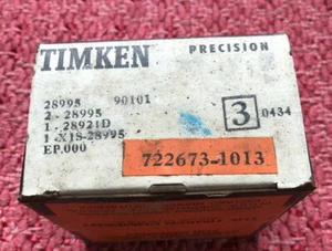 NOS Timken 28995 90101 Neu Made in USA ~ Kegelrollenlager KIT Neu im Karton - Bild 1 von 7