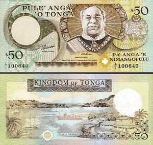Tonga 50 Paanga 1995, UNC, P-36, Prefix A/I - Bild 1 von 3
