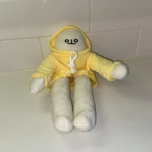 Banana Man Plush Stuffed Cloth Doll Hoodie Magnetic Hands No Tag - Picture 1 of 2