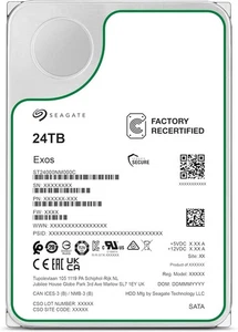 SEAGATE Exos 24TB 7200RPM CMR SATA 6Gb/s 3.5" HDD (ST24000NM000C) Amazon Renewed - Picture 1 of 8