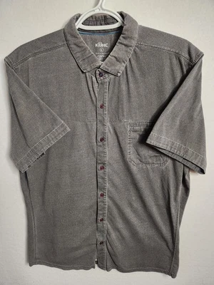 Camisa polo Kuhl Camp para hombre talla L gris 100 % algodón orgánico Foto 1 de 4