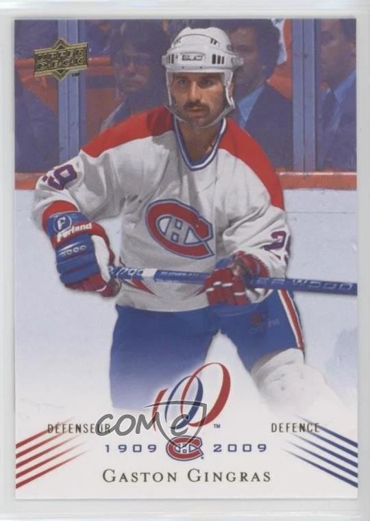 2008-09 Upper Deck Montreal Canadiens Centennial Set Gaston Gingras #100 - Image 1 of 2