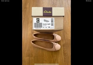 Clarks Candra Light Pink Ballet Flats Size 5.5 - Worn Once - In Original Box - Picture 1 of 4