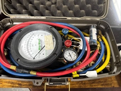 Mid-West Instrument USA Model 845 Backflow Test Kit W/ Case Accessories Untested - Image 1 of 4