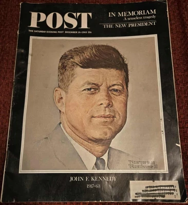 The Saturday Evening Post Magazine December 14 1963 John F. Kennedy 1917 - 1963. - Image 1 of 4