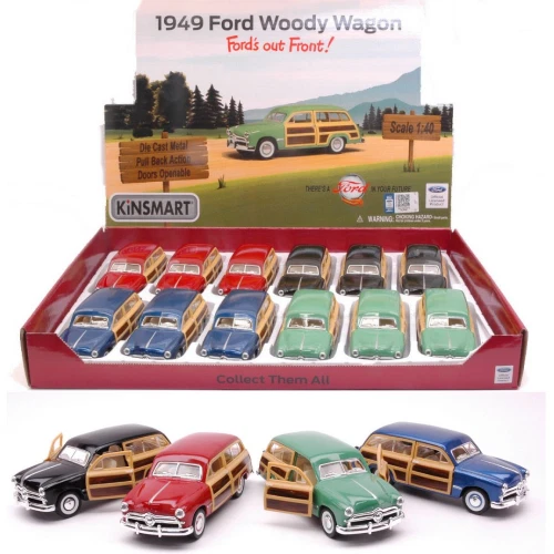 FORD WOODY WAGON 1949 cm 12 (1 Modellino a Scelta) 1:40 Kinsmart Modellismo Gioc - Immagine 1 di 3
