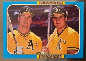 1987 Donruss Highlights #40 Mark McGwire and Jose Canseco! - Picture 1 of 2
