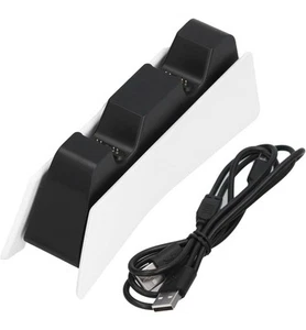Dual Game Controller Station with LED Indicator USB Charging Stand PS5 - Picture 1 of 4