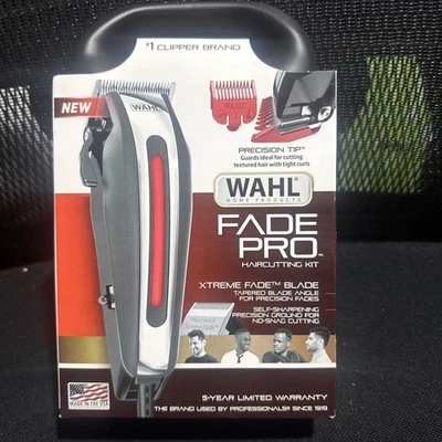 Wahl Fade Pro Corded Hair Clipper Kit - 17 Piece Set for Men &Women Open Box New - Image 1 of 4