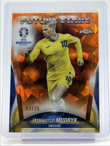MYKHAYLO MUDRYK 2024 TOPPS CHROME UEFA EURO SAPPHIRE ORANGE /25 Q3442 - Picture 1 of 2