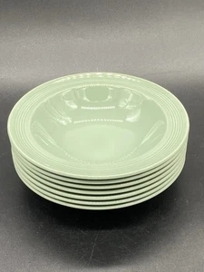Woods Ware Dessertschalen Beryll grün 16 cm Rand x 7 Utility Village Hall WI - Bild 1 von 5