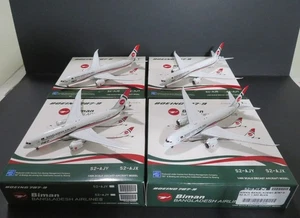 Four Pack Set. JC Wings Bangladesh Biman B787. 1:400 Scale. Brand New - Picture 1 of 17