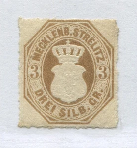 Mecklenburg Strelitz 1864 3 sg mint o.g. hinged - Picture 1 of 1