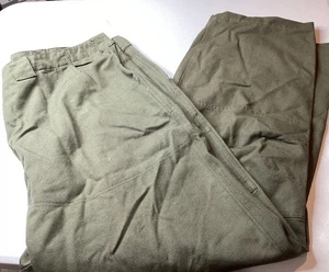 CABELA’S Pants 48 Canvas Olive Green Regular - Picture 1 of 11