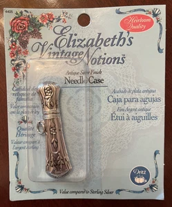 Elizabeth's Vintage Notions Antik Silber Finished Needle Case Dritz 4405 NEU - Bild 1 von 5
