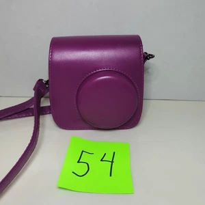 Bolso de hombro Fujifilm Instax Mini 8 CASE vintage de cuero PU con correa púrpura - Imagen 1 de 5