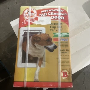 Ideal Pet Products Ruff Weather All Climate Medium Pet Door, 7.25"x 13" Flap NIB - Picture 1 of 2