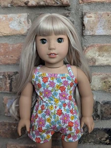 Freida Custom American Girl Puppe OOAK blonde Haare grüne Augen Nanea Sommersprossen - Bild 1 von 5