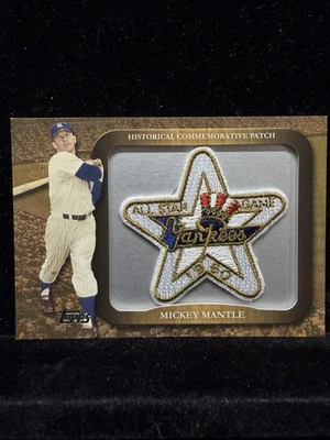 2009 Topps Legends of the Game Manufactured Commemorative Patch #LPR-69 Mantle - Image 1 of 4