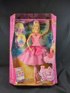 Barbie en el rosa 2012 Mattel zapatos bailarina en punta basada en película-nuevo en caja - Imagen 1 de 7