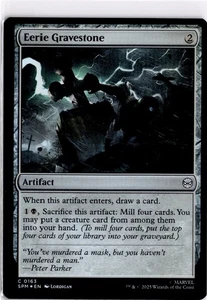 Magic The Gathering SPM Foil Eerie Gravestone 163 Marvel's Spider-Man C casi nuevo - Imagen 1 de 2