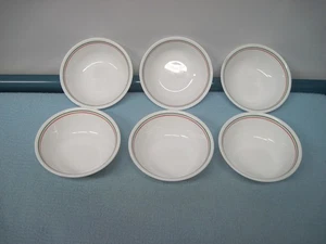 6 Corelle Winter Stechpalme ~ Müsli/Wüste/Salat/Suppenschalen grüne und rote Bänder - Bild 1 von 15